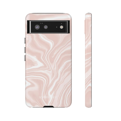 Liquid Dreams in Neutral Beige - Tough Phone Case