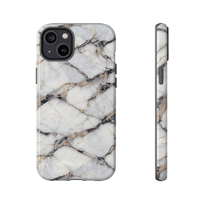 Marble Opulence in Cracked Beige - iPhone Case, Samsung Galaxy Case, Google Pixel Case