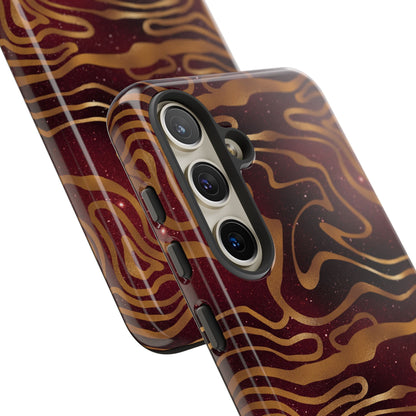 Cosmic Zebra in Red - iPhone Case, Samsung Galaxy Case, Google Pixel Case