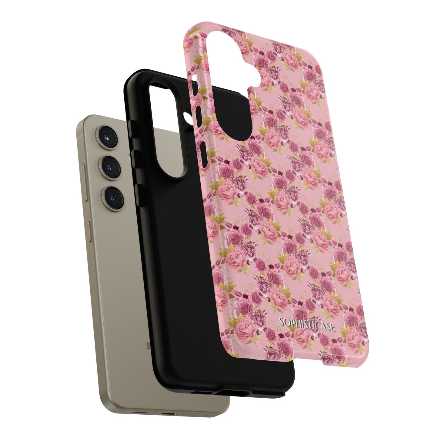 Rose Diamond Romance in Amelie - Tough Phone Case