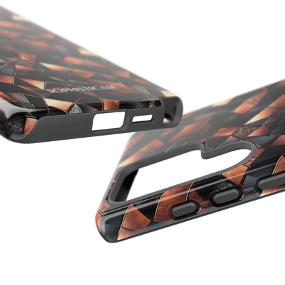 Rose' Runway in Noir Mosaic - Tough Phone Case