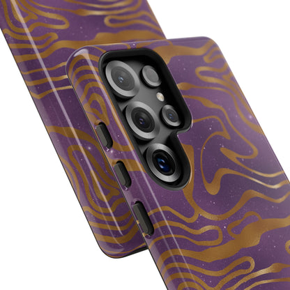 Cosmic Gold in Purple - iPhone Case, Samsung Galaxy Case, Google Pixel Case