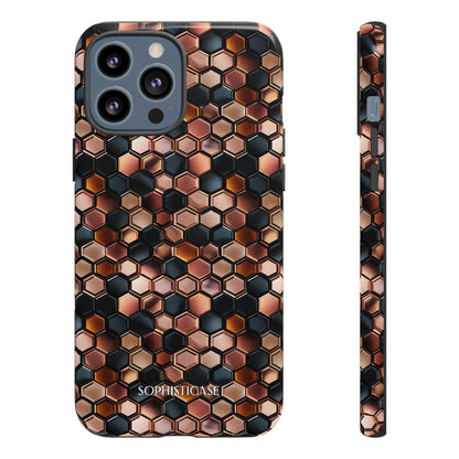 Rose' Runway in Honeycomb Mosaic - Tough Phone Case