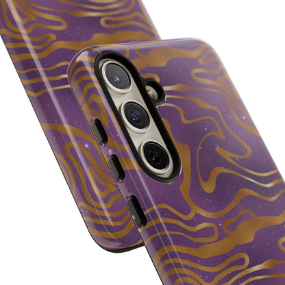 Cosmic Gold in Purple - iPhone Case, Samsung Galaxy Case, Google Pixel Case