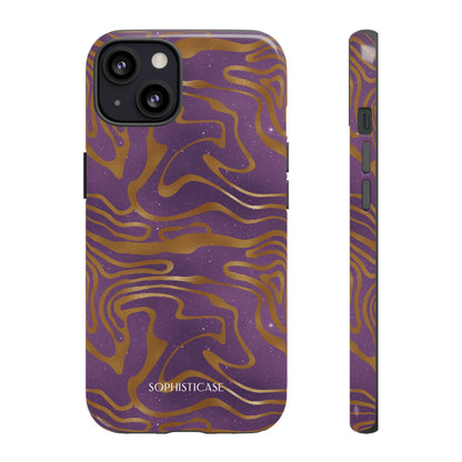Cosmic Gold in Purple - iPhone Case, Samsung Galaxy Case, Google Pixel Case