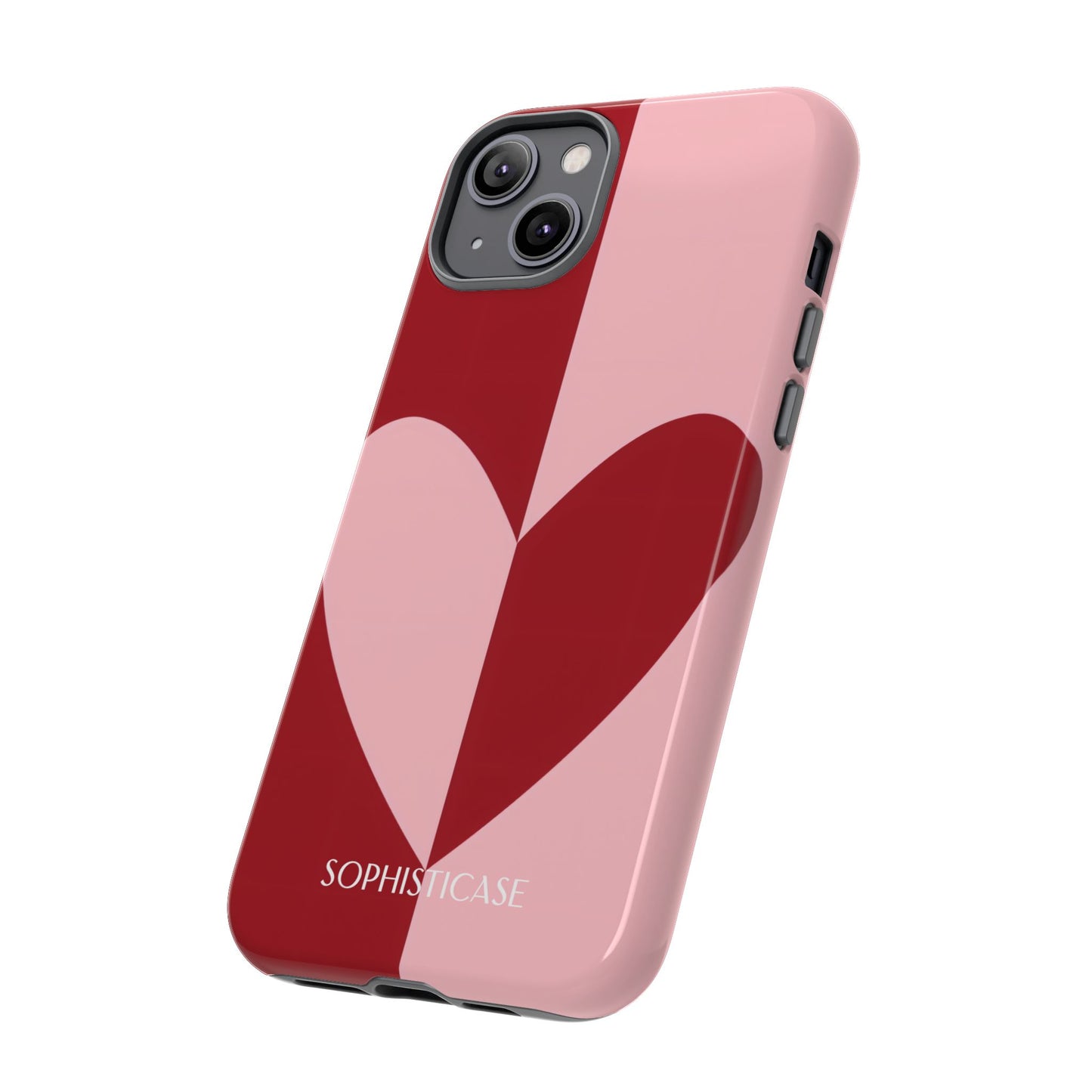 Be Mine in Red and Pink - Protective Phone Case for iPhone