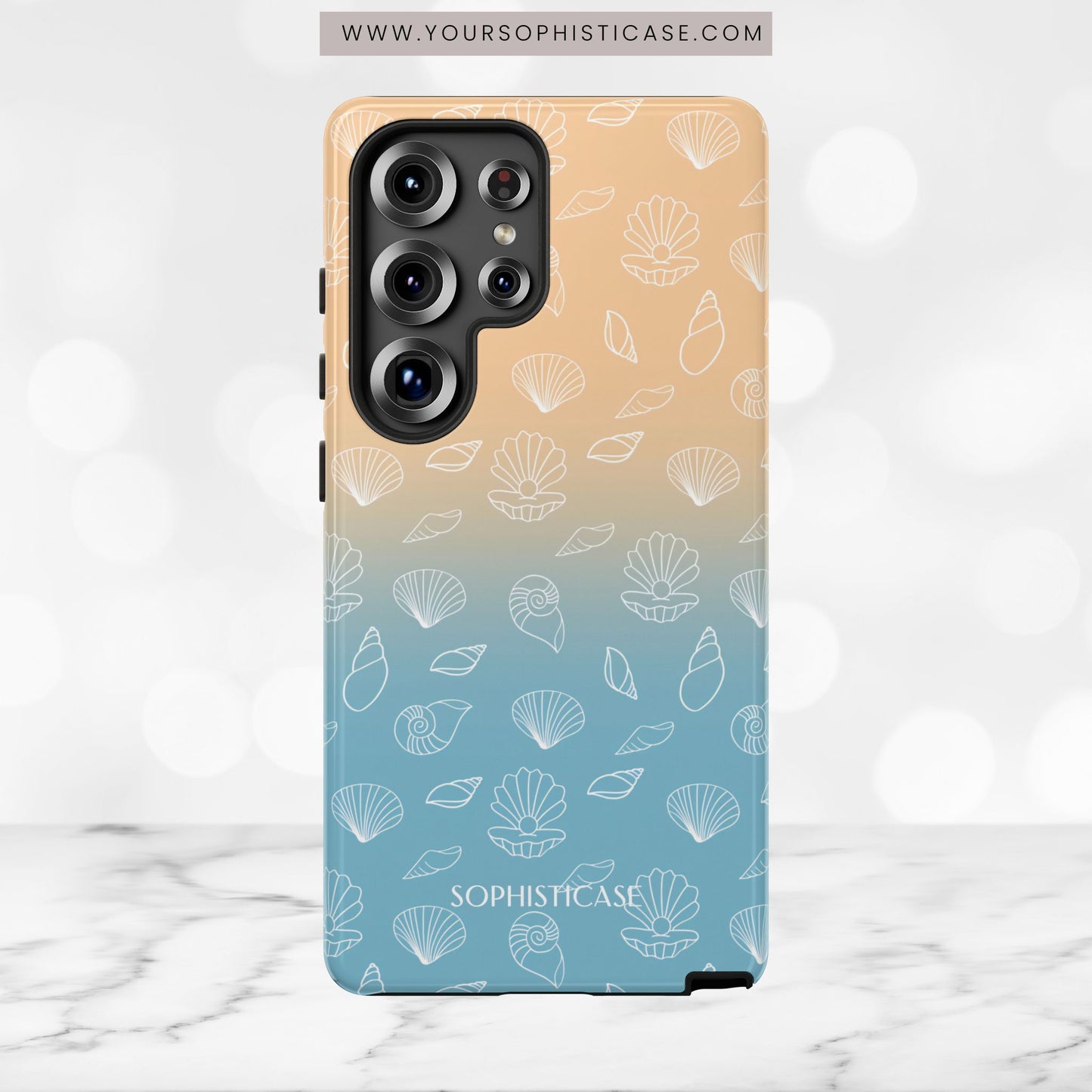 Seashell Society in Sandy Shore - iPhone Case, Samsung Galaxy Case, Google Pixel Case