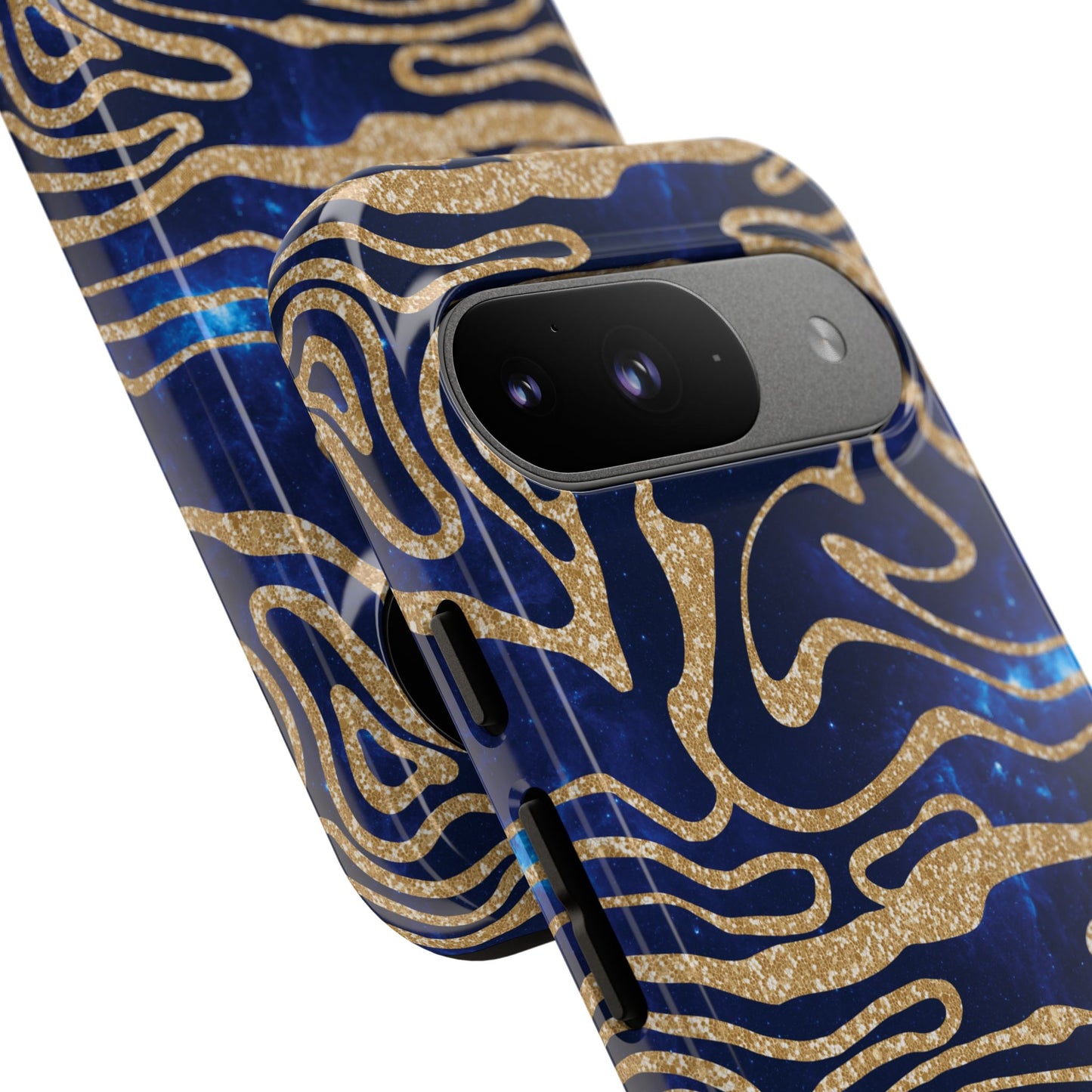 Cosmic Zebra in Blue - iPhone Case, Samsung Galaxy Case, Google Pixel Case
