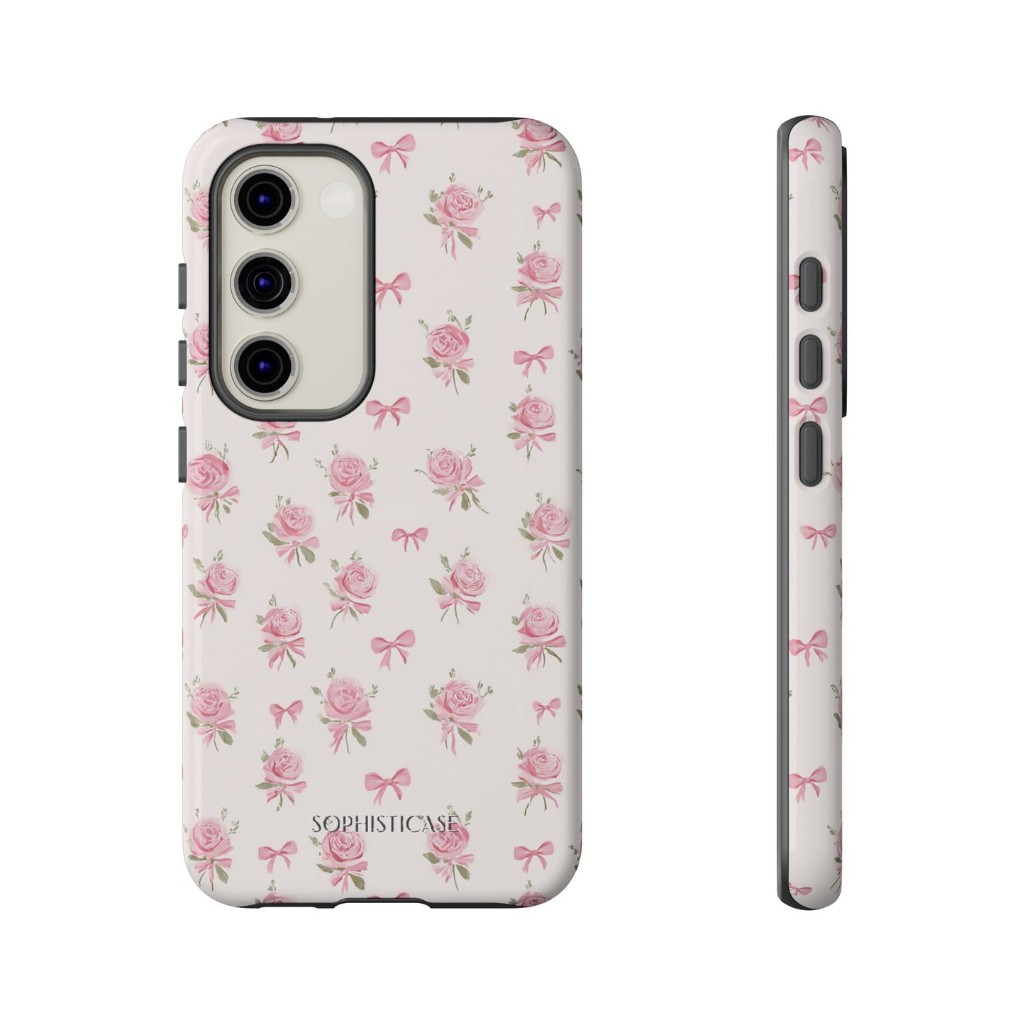 The Sweetest Thing in Coquette Roses and Bows - iPhone Case, Samsung Galaxy Case, Google Pixel Case