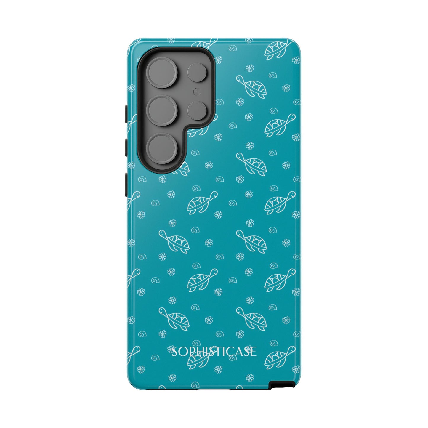 Turtle Island in Aqua - Tough Phone Case for Samsung Galaxy