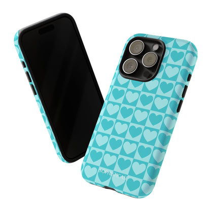 Tough Love in Aqua - Tough Phone Case