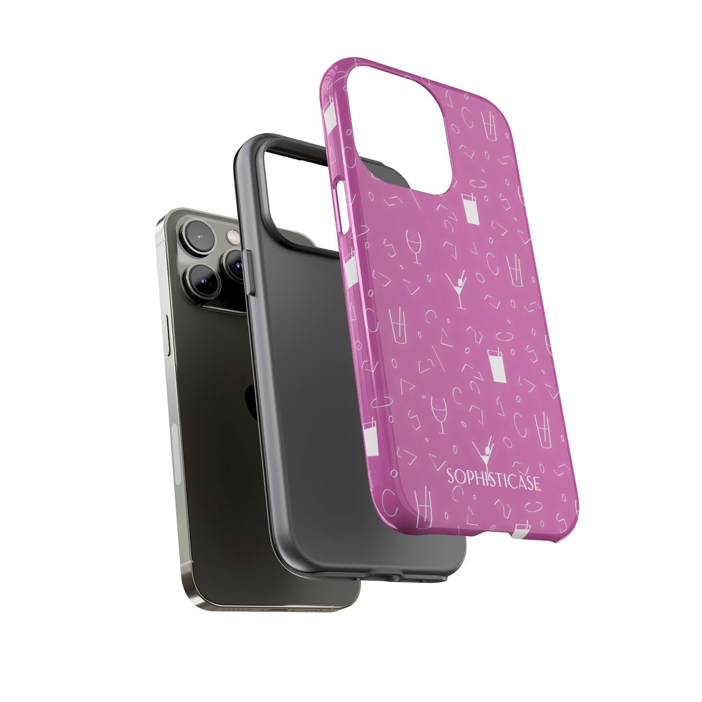 Cocktail Hour in Purple - iPhone Case