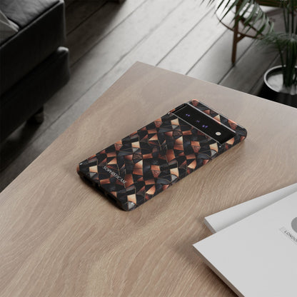 Rose' Runway in Noir Mosaic - Tough Phone Case