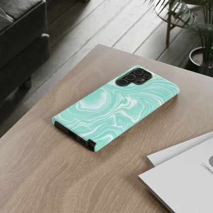 Liquid Dreams in Green - Tough Phone Case