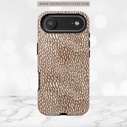 Oh Deer! in Brown- Tough Phone Case