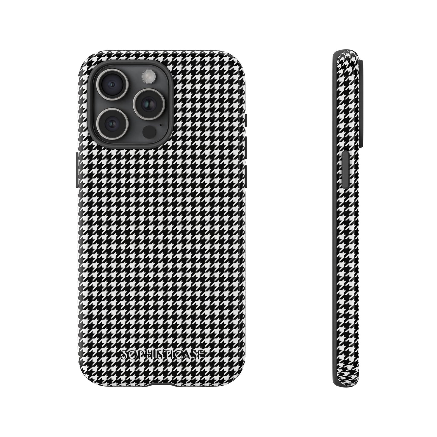 Houndstooth in Black - iPhone Case, Samsung Galaxy Case, Google Pixel Case