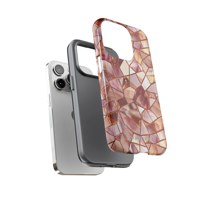 Rose' Runway in Champagne Mosaic - Tough Phone Case