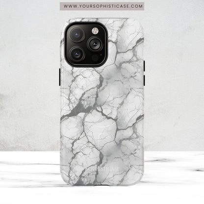 Marble Opulence in Charcoal Grey - Magsafe Case