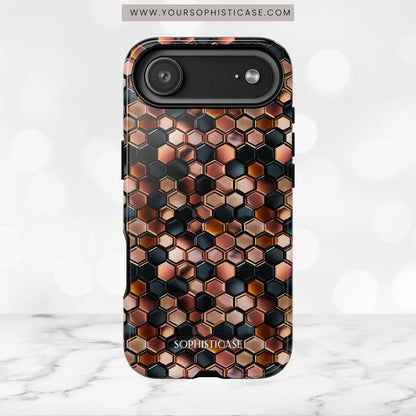 Rose' Runway in Honeycomb Mosaic - Tough Phone Case