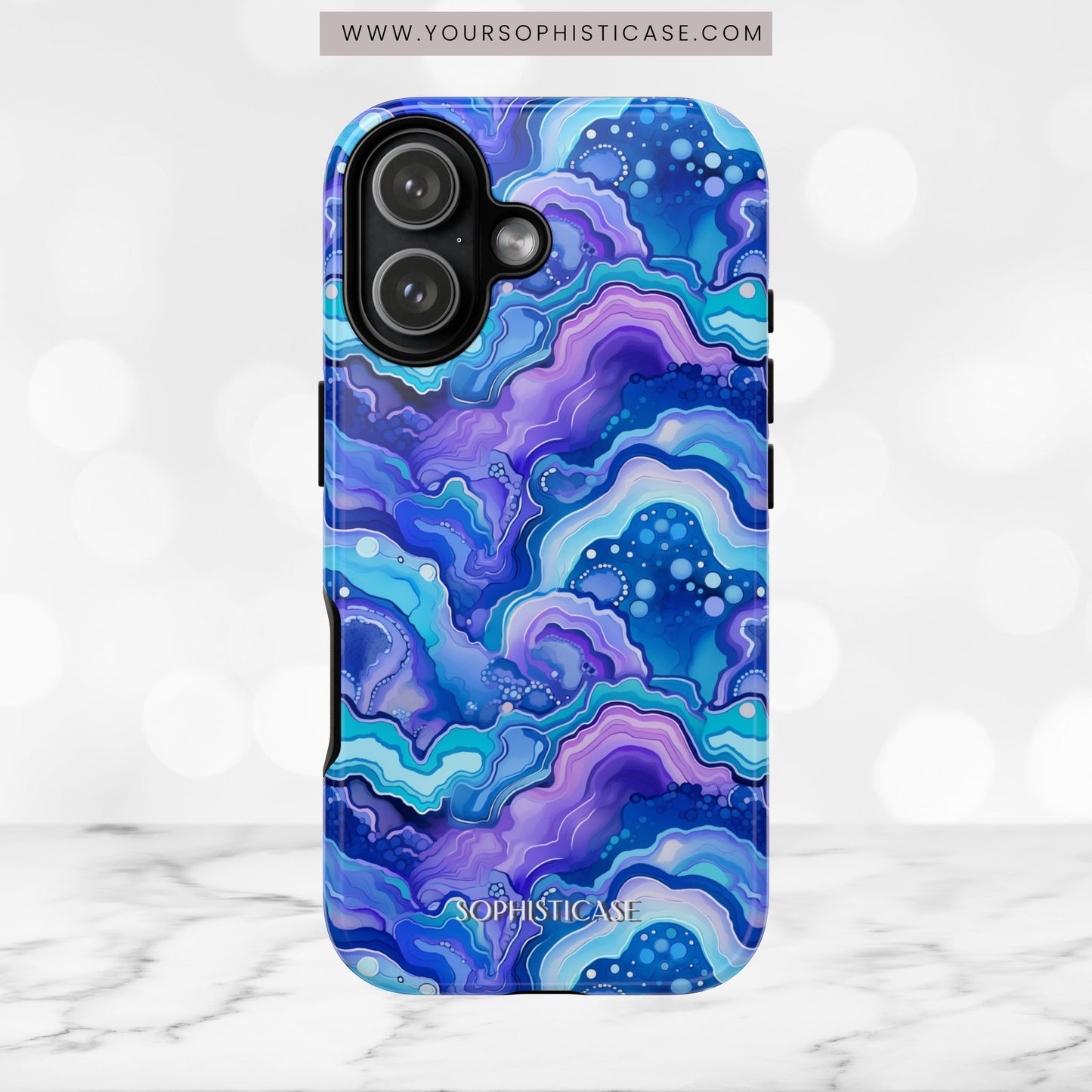 Nightstone in Lapis Wave - iPhone Case, Samsung Galaxy Case, Google Pixel Case