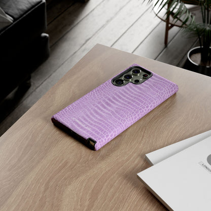 Luxe Leather in Purple - Tough Phone Case