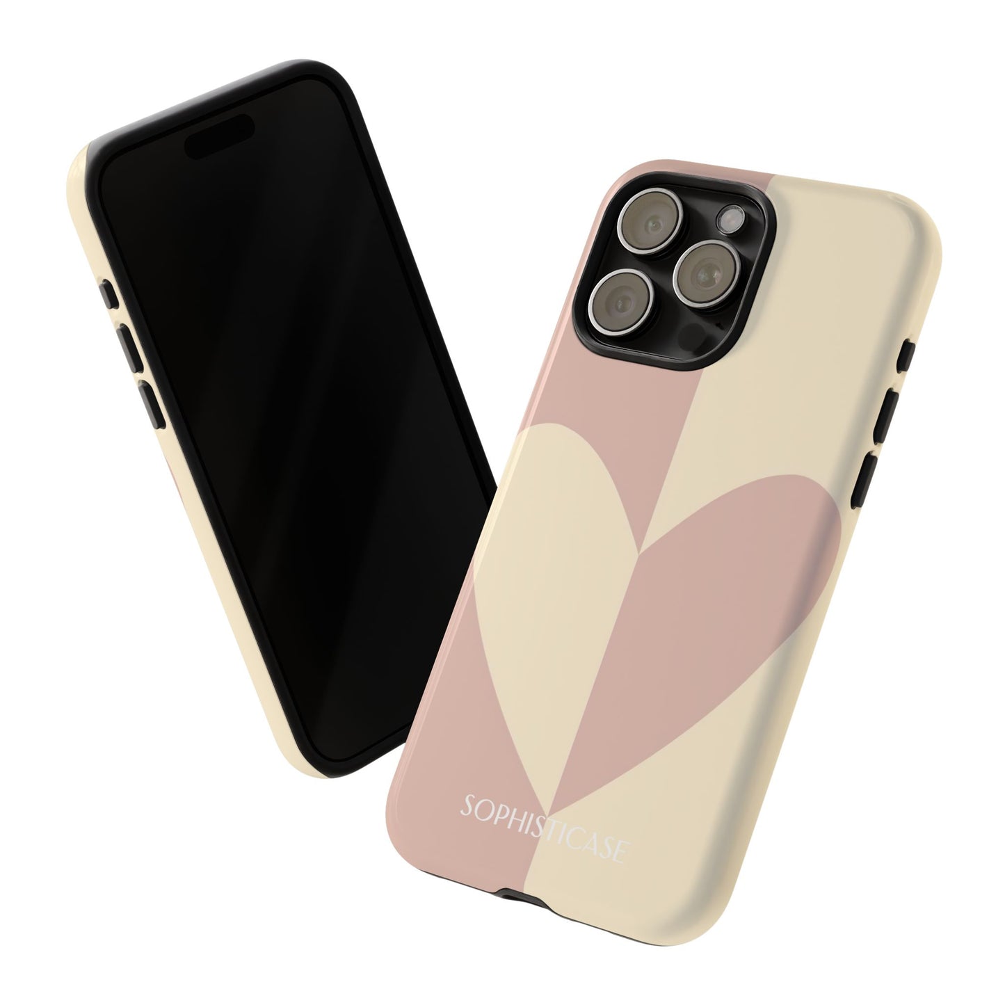 Be Mine in Brown and Beige - iPhone Case