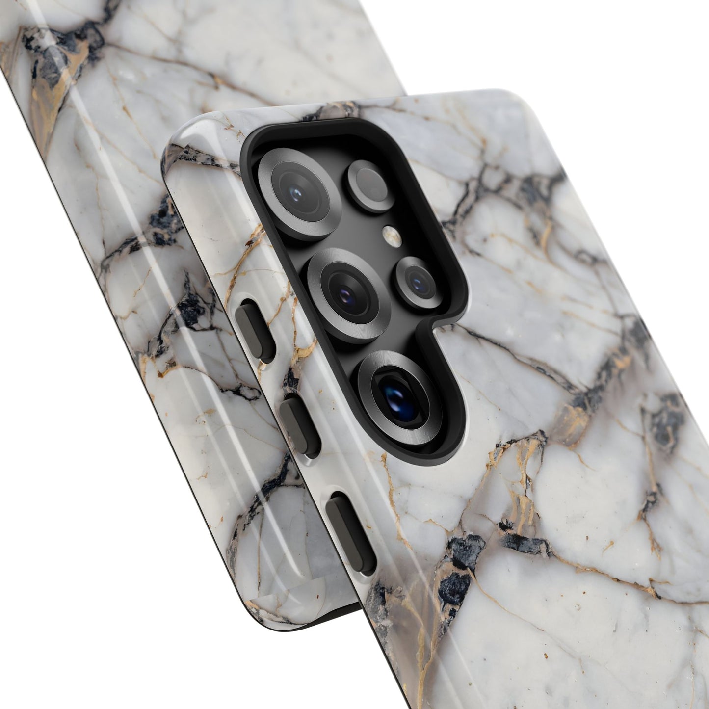 Marble Opulence in Cracked Beige - iPhone Case, Samsung Galaxy Case, Google Pixel Case