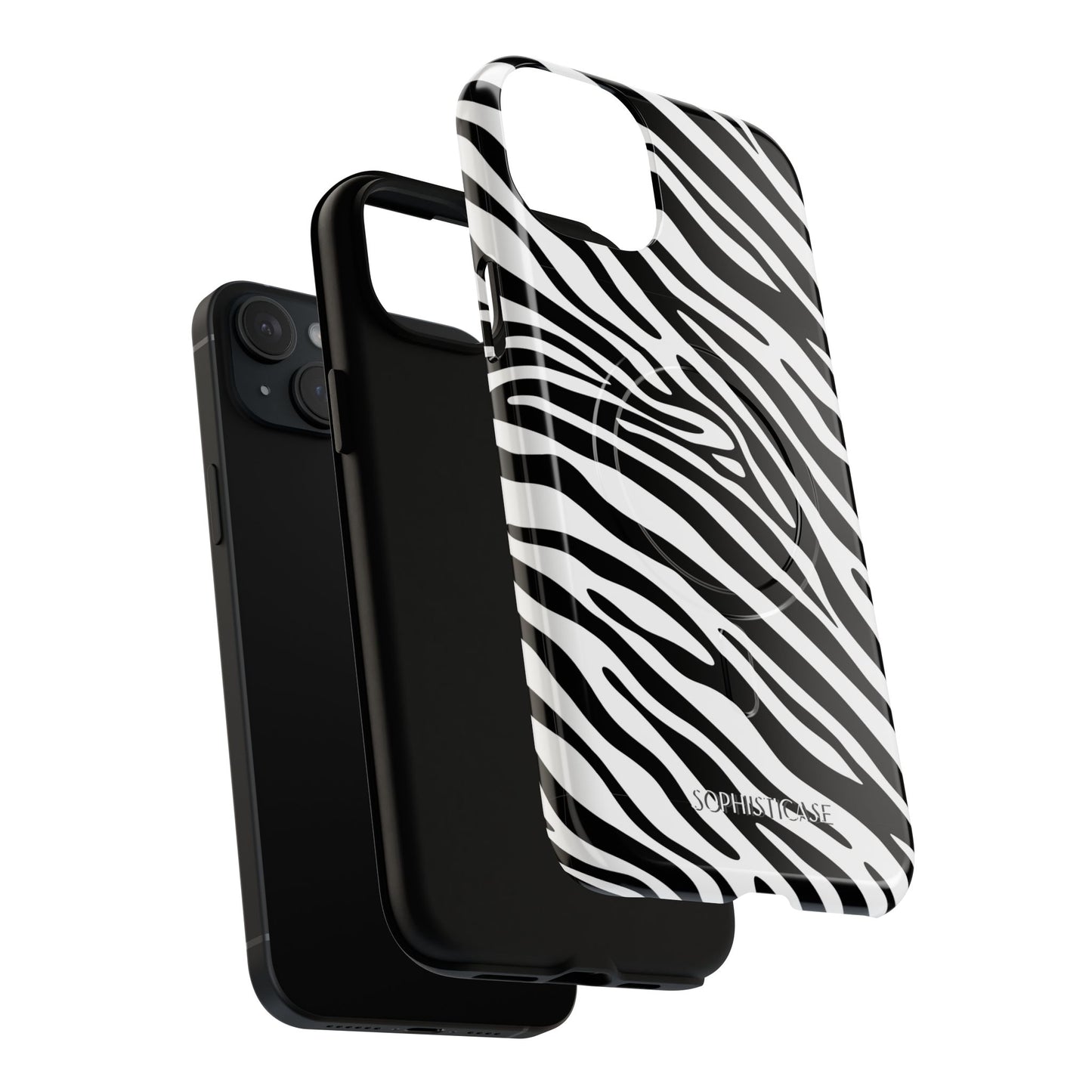 Dark Thoughts in Urban Zebra - iPhone Magsafe Case