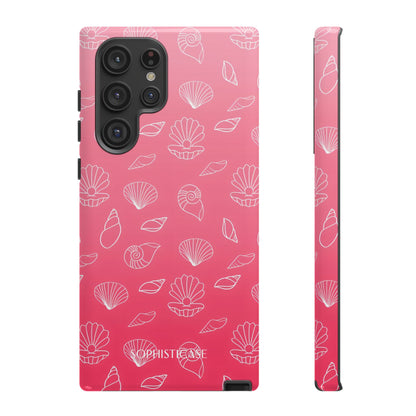 Seashell Society in Sunset Pink - iPhone Case, Samsung Galaxy Case, Google Pixel Case