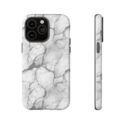 Marble Opulence in Charcoal Grey - iPhone Case