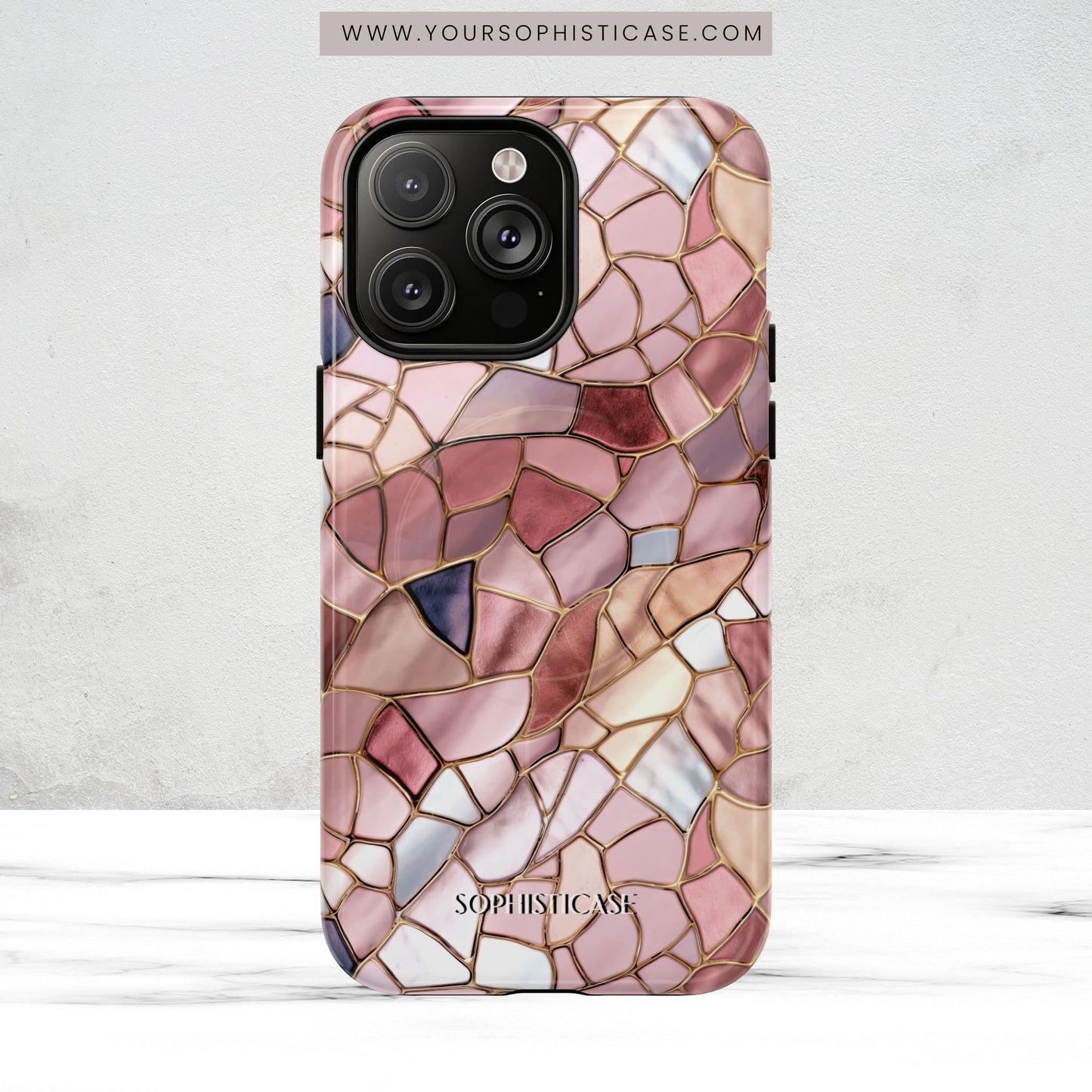 Rose' Runway in Pink Mosaic - Magsafe Case