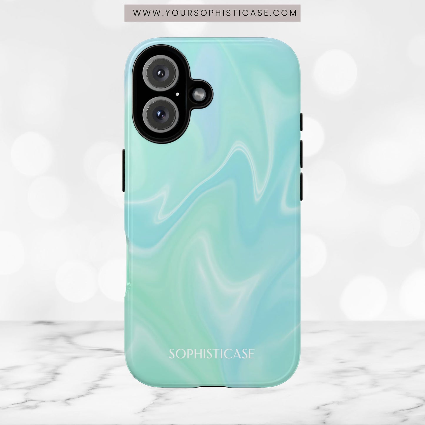 Liquid Magic in Green Haze - iPhone Case