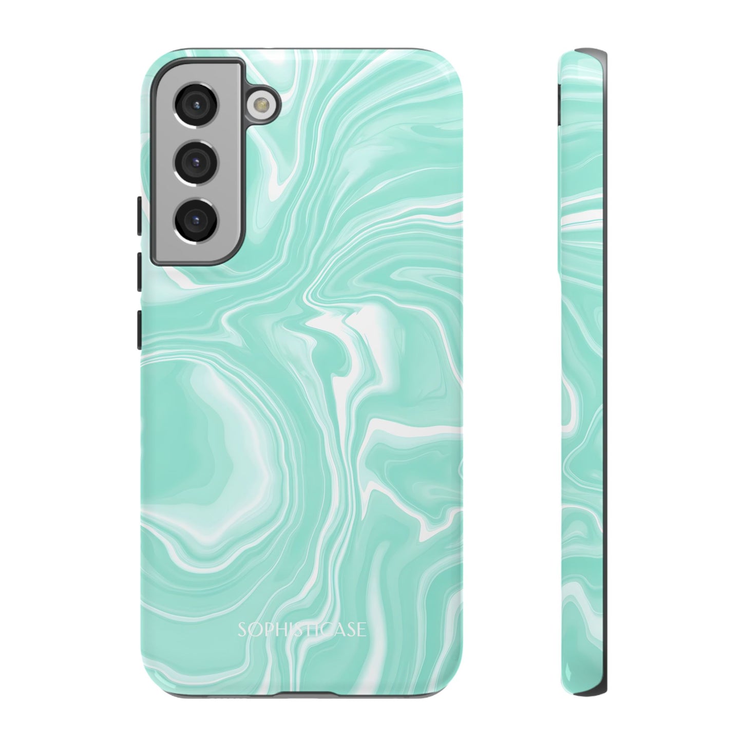Liquid Dreams in Green - Tough Phone Case