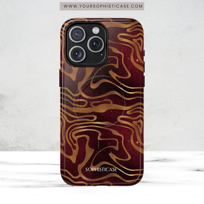 Cosmic Gold in Red - iPhone Magsafe Case