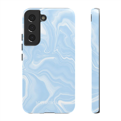 Liquid Dreams in Blue - Protective Phone Case for Samsung Galaxy