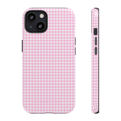 Tough Case - Houndstooth in Pink