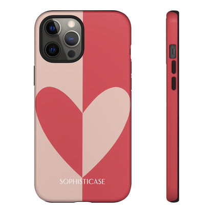 Be Mine in Red and Brown - Phone Case for iPhone