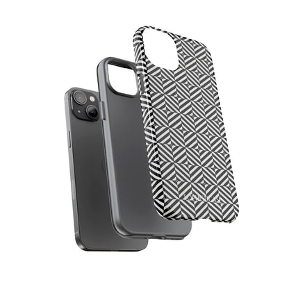 Illusions in Black - Tough Phone Case for iPhone