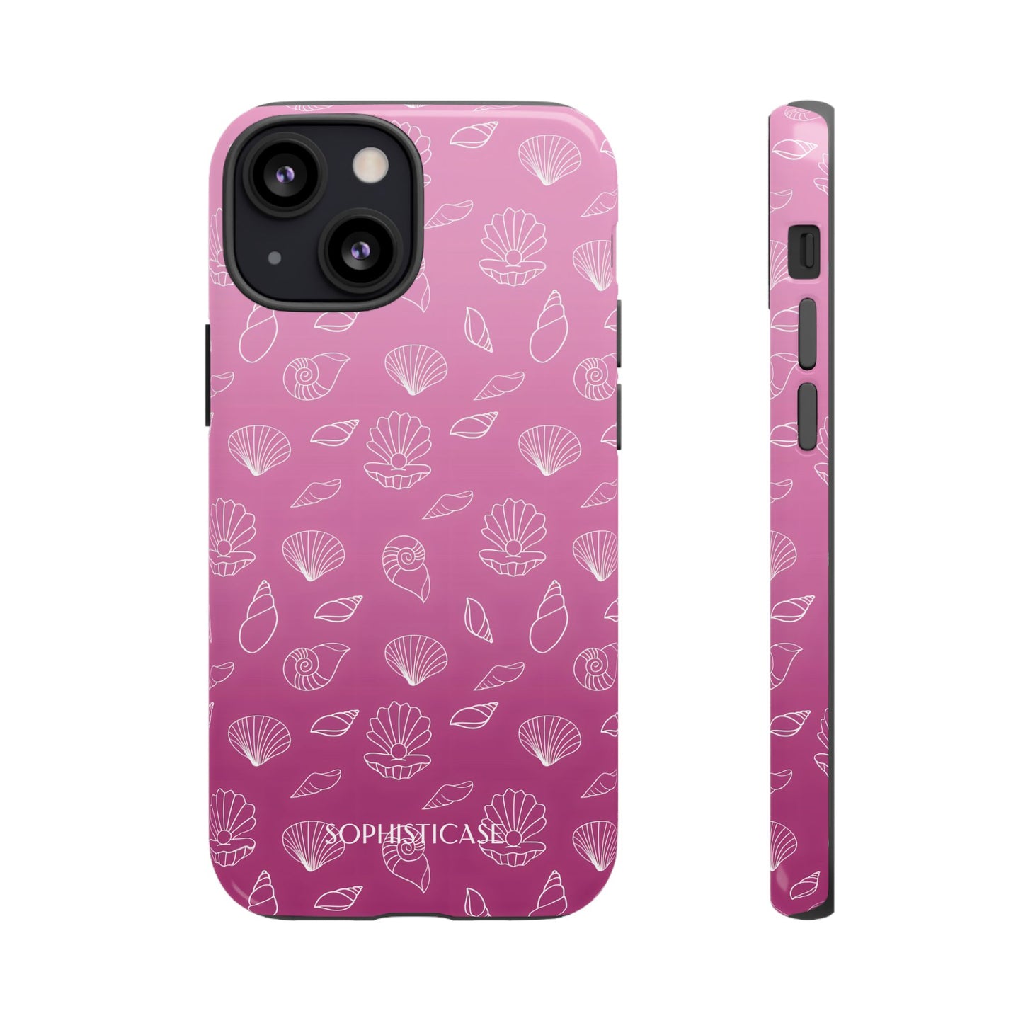 Seashell Society in Purple - iPhone Case