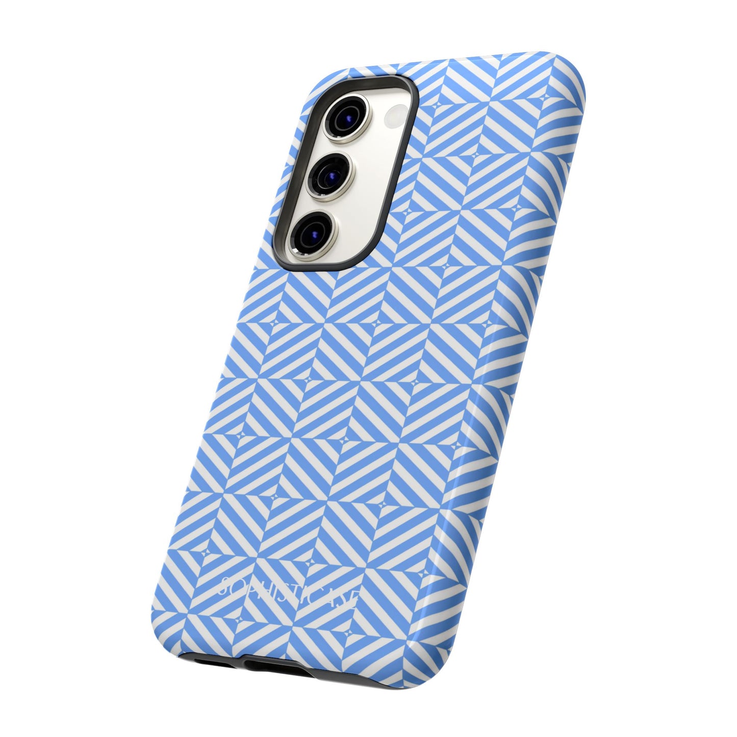 Illusions in Blue - Drop Proof Phone Case for Samsung Galaxy