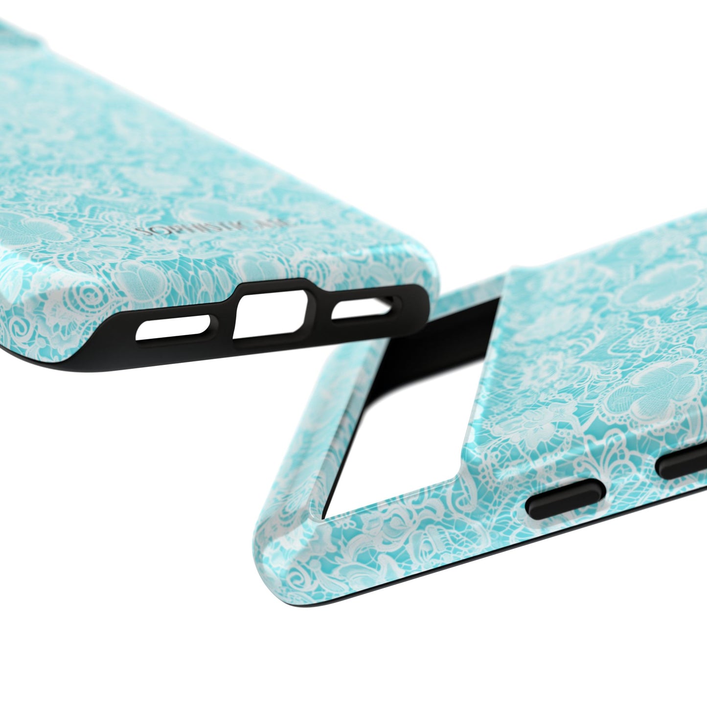 Luxe Lace in Aqua - iPhone Case, Samsung Galaxy Case, Google Pixel Case