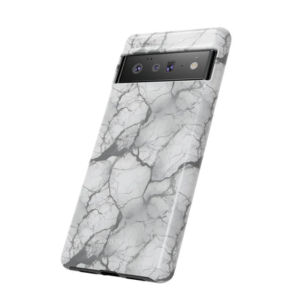 Marble Opulence in Charcoal Grey - Tough Phone Case