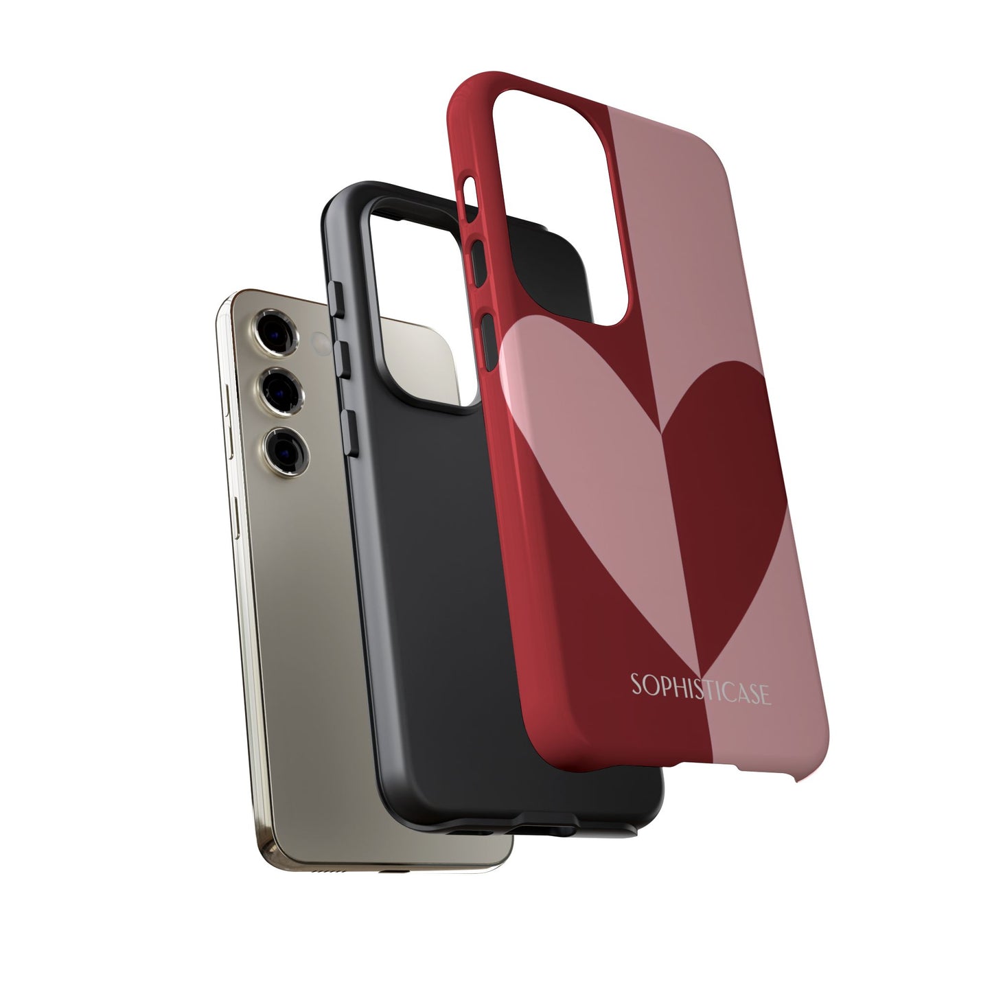 Be Mine in Red and Pink - iPhone Case, Samsung Galaxy Case, Google Pixel Case