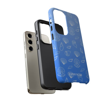 Seashell Society in Ocean Blue - iPhone Case, Samsung Galaxy Case, Google Pixel Case