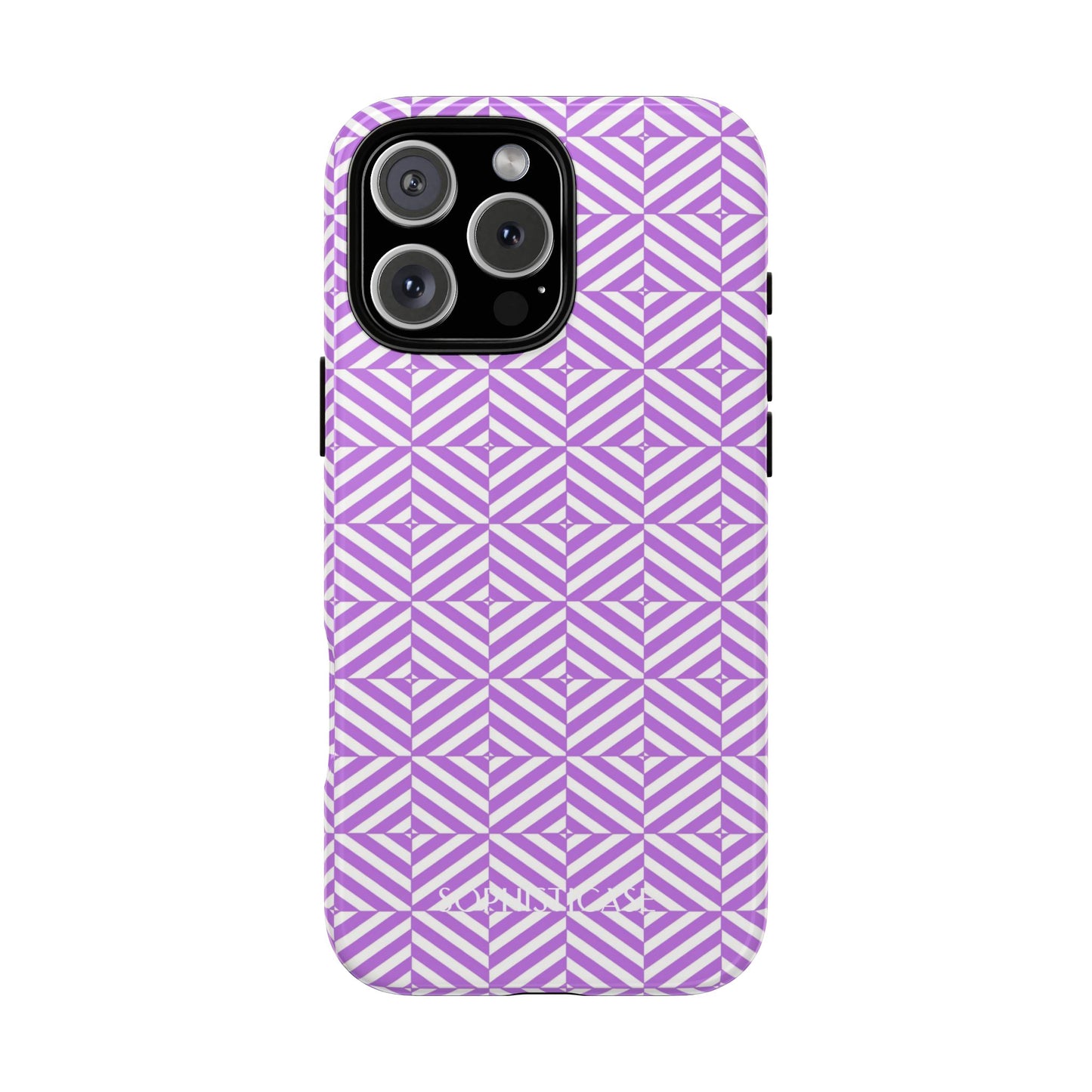 Illusions in Purple - Protective Phone Case for iPhone