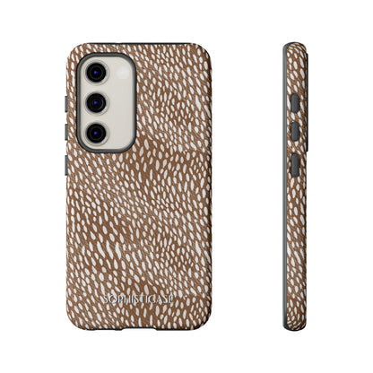 Oh Deer! in Brown - Drop Proof Phone Case for Samsung Galaxy