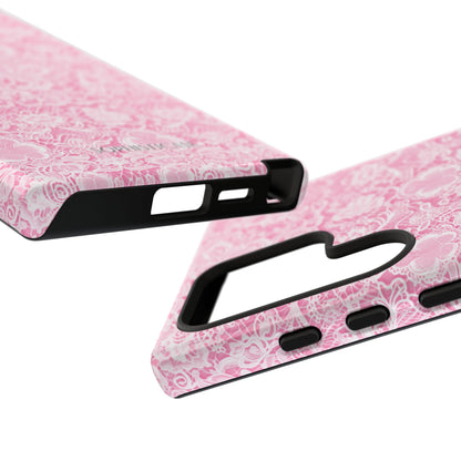 Luxe Lace in Pink - iPhone Case, Samsung Galaxy Case, Google Pixel Case
