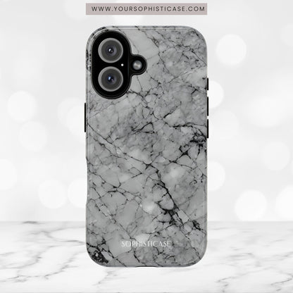 Marble Opulence in Grey - iPhone Case, Samsung Galaxy Case, Google Pixel Case