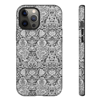 Luxe Lace in Black - iPhone Case