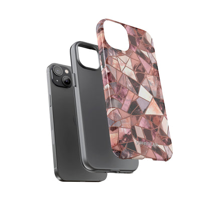 Rose' Runway in Merlot Mosaic - Tough Phone Case